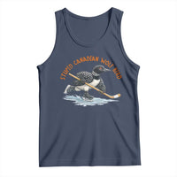 Stupid Canadian Wolf Bird Tank Top Funny Romance Hockey Fan LGBTQ+