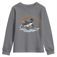 Stupid Canadian Wolf Bird Youth Sweatshirt Funny Romance Hockey Fan LGBTQ+