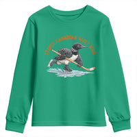 Stupid Canadian Wolf Bird Youth Sweatshirt Funny Romance Hockey Fan LGBTQ+