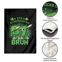 Its St Patricks Day 67 Bruh Garden Flag Funny Shamrock Six Seven 6 7 Meme Gen Alpha