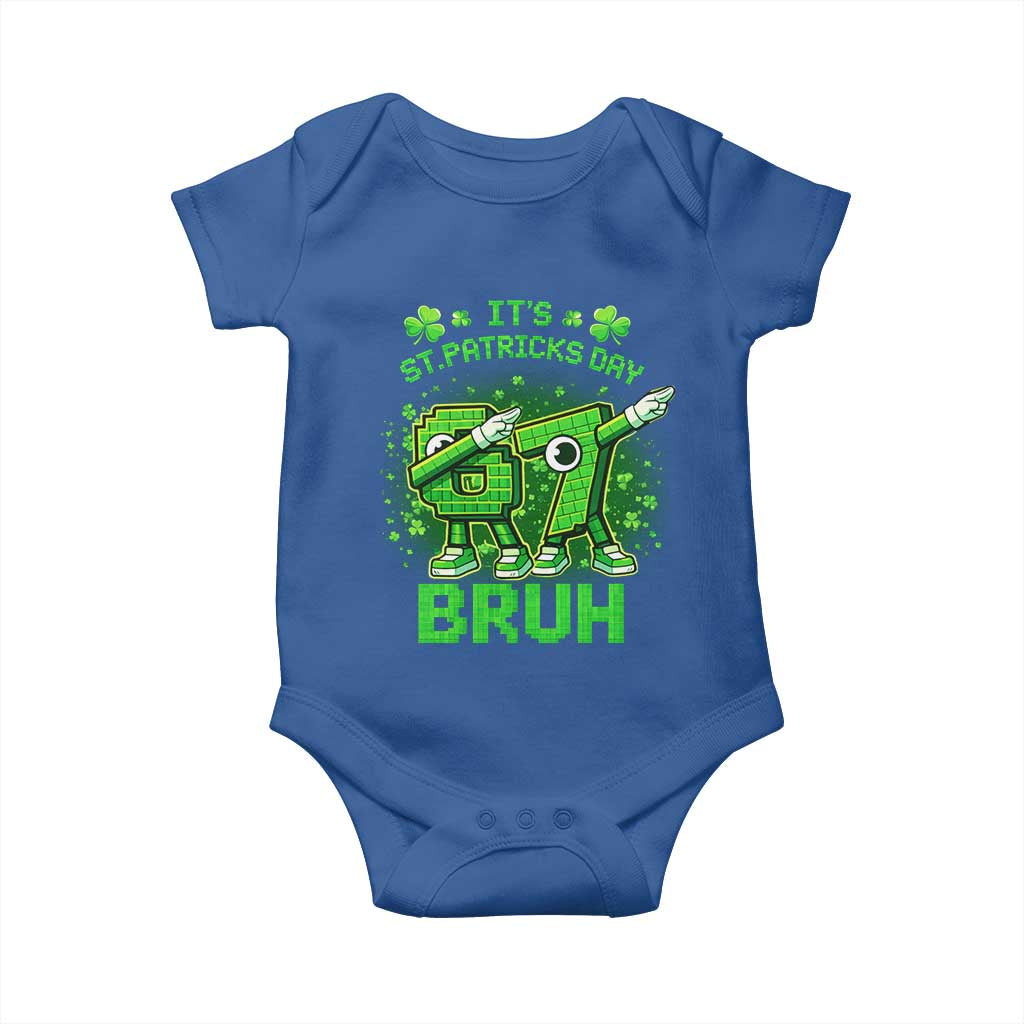 Its St Patricks Day 67 Bruh Baby Onesie Funny Shamrock Six Seven 6 7 Meme Gen Alpha