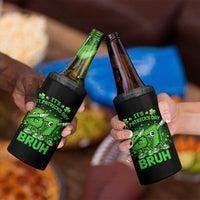 Its St Patricks Day 67 Bruh 4 in 1 Can Cooler Tumbler Funny Shamrock Six Seven 6 7 Meme Gen Alpha