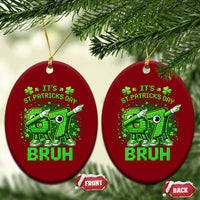 Its St Patricks Day 67 Bruh Ceramic Ornament Funny Shamrock Six Seven 6 7 Meme Gen Alpha