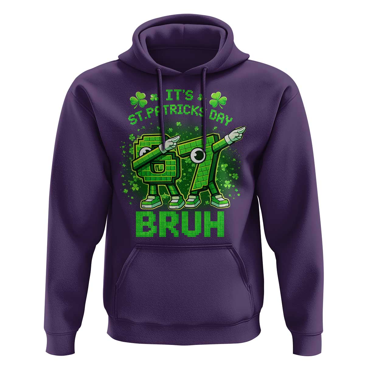 Its St Patricks Day 67 Bruh Hoodie Funny Shamrock Six Seven 6 7 Meme Gen Alpha
