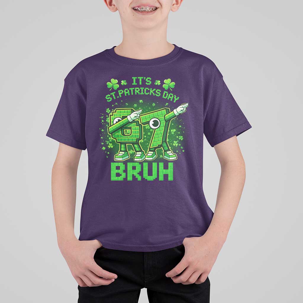 Its St Patricks Day 67 Bruh T Shirt For Kid Funny Shamrock Six Seven 6 7 Meme Gen Alpha