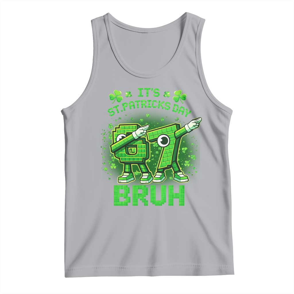 Its St Patricks Day 67 Bruh Tank Top Funny Shamrock Six Seven 6 7 Meme Gen Alpha