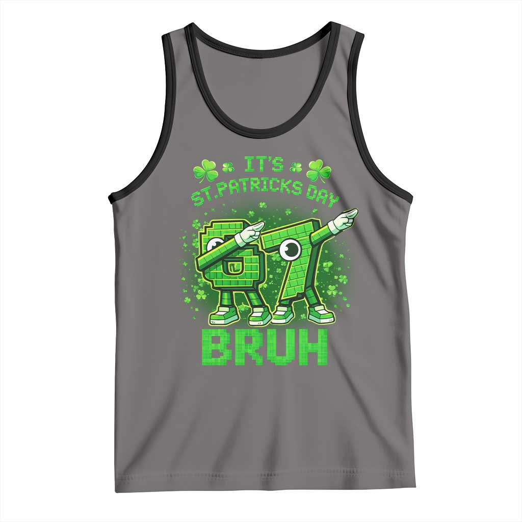 Its St Patricks Day 67 Bruh Tank Top Funny Shamrock Six Seven 6 7 Meme Gen Alpha