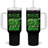 Its St Patricks Day 67 Bruh Tumbler With Handle Funny Shamrock Six Seven 6 7 Meme Gen Alpha