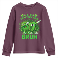 Its St Patricks Day 67 Bruh Youth Sweatshirt Funny Shamrock Six Seven 6 7 Meme Gen Alpha