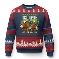 Six Seven Brainrot Italian Funny 67 Ugly Christmas Sweater Checkered Kids Gaming Meme