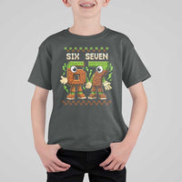 Six Seven Brainrot Italian Funny 67 T Shirt For Kid Checkered Kids Gaming Meme