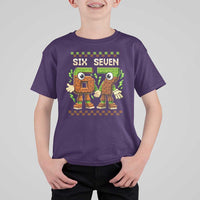 Six Seven Brainrot Italian Funny 67 T Shirt For Kid Checkered Kids Gaming Meme