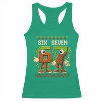 Six Seven Brainrot Italian Funny 67 Racerback Tank Top Checkered Kids Gaming Meme
