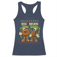 Six Seven Brainrot Italian Funny 67 Racerback Tank Top Checkered Kids Gaming Meme