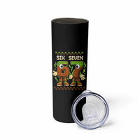 Six Seven Brainrot Italian Funny 67 Skinny Tumbler Checkered Kids Gaming Meme