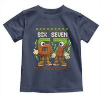 Six Seven Brainrot Italian Funny 67 Toddler T Shirt Checkered Kids Gaming Meme