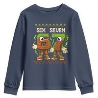 Six Seven Brainrot Italian Funny 67 Youth Sweatshirt Checkered Kids Gaming Meme