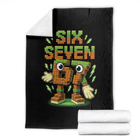 Six Seven Brainrot Italian Funny 67 Kids Gaming Meme Throw Blanket