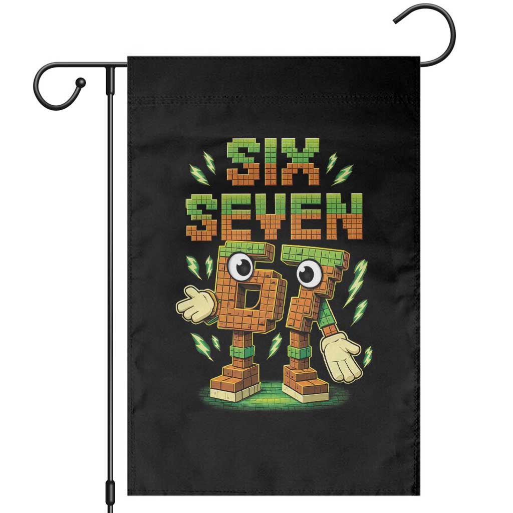 Six Seven Brainrot Italian Funny 67 Kids Gaming Meme Garden Flag