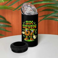 Six Seven Brainrot Italian Funny 67 Kids Gaming Meme 4 in 1 Can Cooler Tumbler