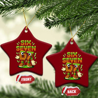 Six Seven Brainrot Italian Funny 67 Kids Gaming Meme Ceramic Ornament