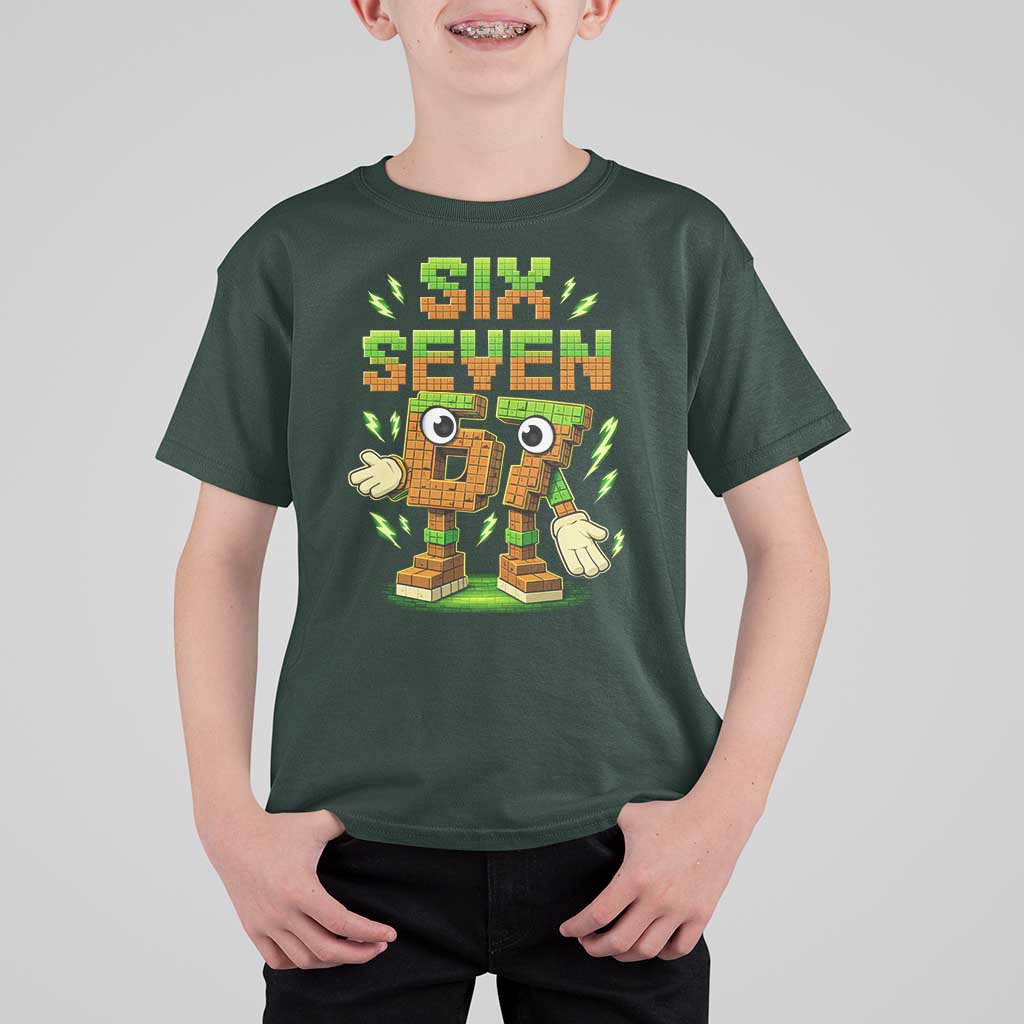 Six Seven Brainrot Italian Funny 67 Kids Gaming Meme T Shirt For Kid