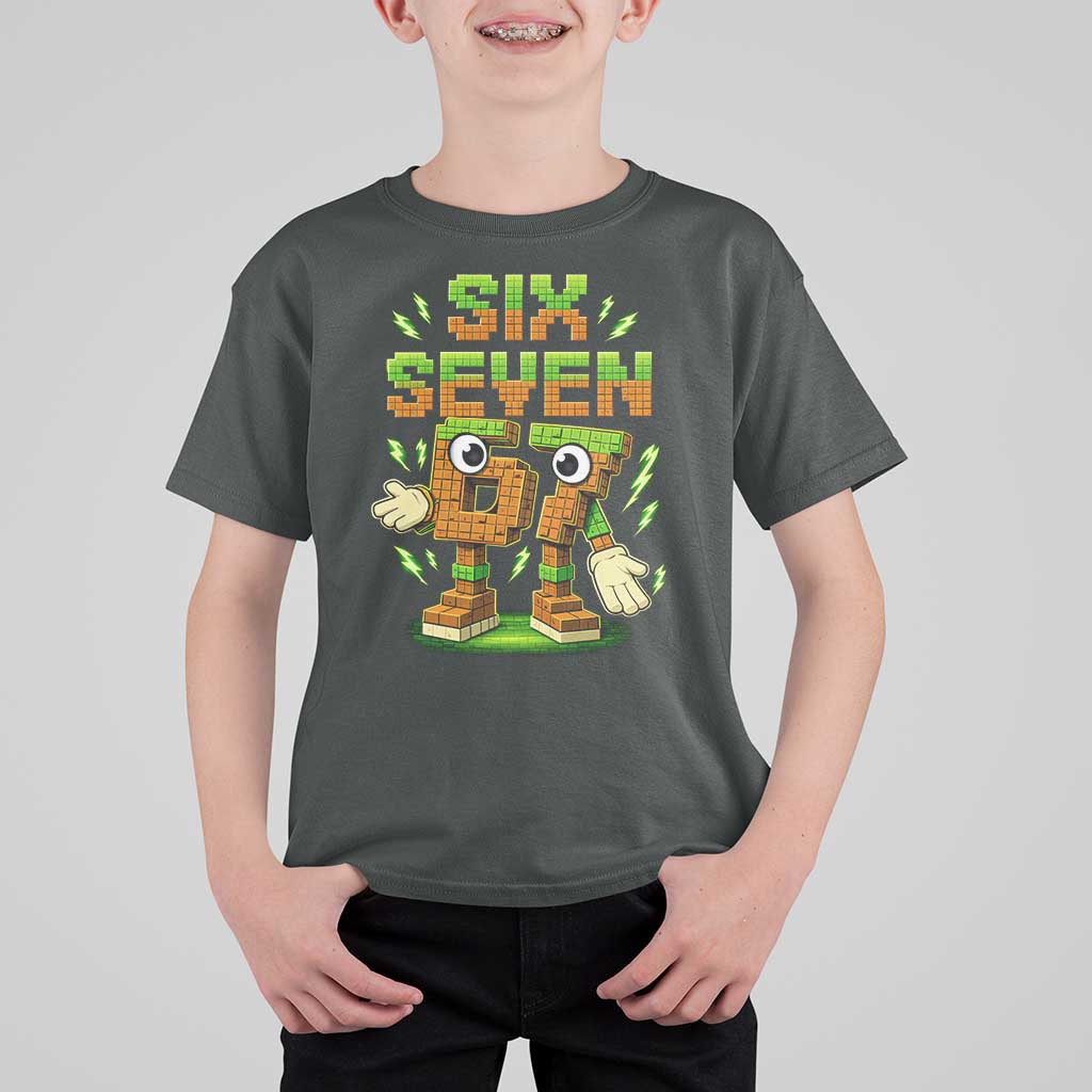 Six Seven Brainrot Italian Funny 67 Kids Gaming Meme T Shirt For Kid