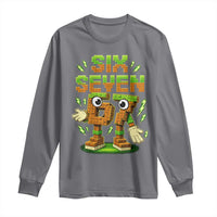 Six Seven Brainrot Italian Funny 67 Kids Gaming Meme Long Sleeve Shirt