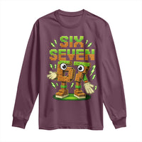 Six Seven Brainrot Italian Funny 67 Kids Gaming Meme Long Sleeve Shirt