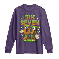 Six Seven Brainrot Italian Funny 67 Kids Gaming Meme Long Sleeve Shirt