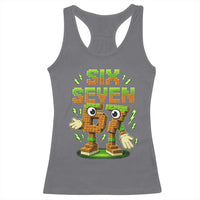 Six Seven Brainrot Italian Funny 67 Kids Gaming Meme Racerback Tank Top