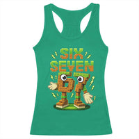 Six Seven Brainrot Italian Funny 67 Kids Gaming Meme Racerback Tank Top