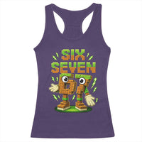 Six Seven Brainrot Italian Funny 67 Kids Gaming Meme Racerback Tank Top