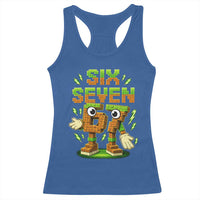 Six Seven Brainrot Italian Funny 67 Kids Gaming Meme Racerback Tank Top