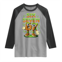 Six Seven Brainrot Italian Funny 67 Kids Gaming Meme Raglan Shirt