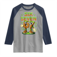 Six Seven Brainrot Italian Funny 67 Kids Gaming Meme Raglan Shirt