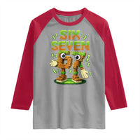 Six Seven Brainrot Italian Funny 67 Kids Gaming Meme Raglan Shirt