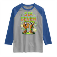 Six Seven Brainrot Italian Funny 67 Kids Gaming Meme Raglan Shirt