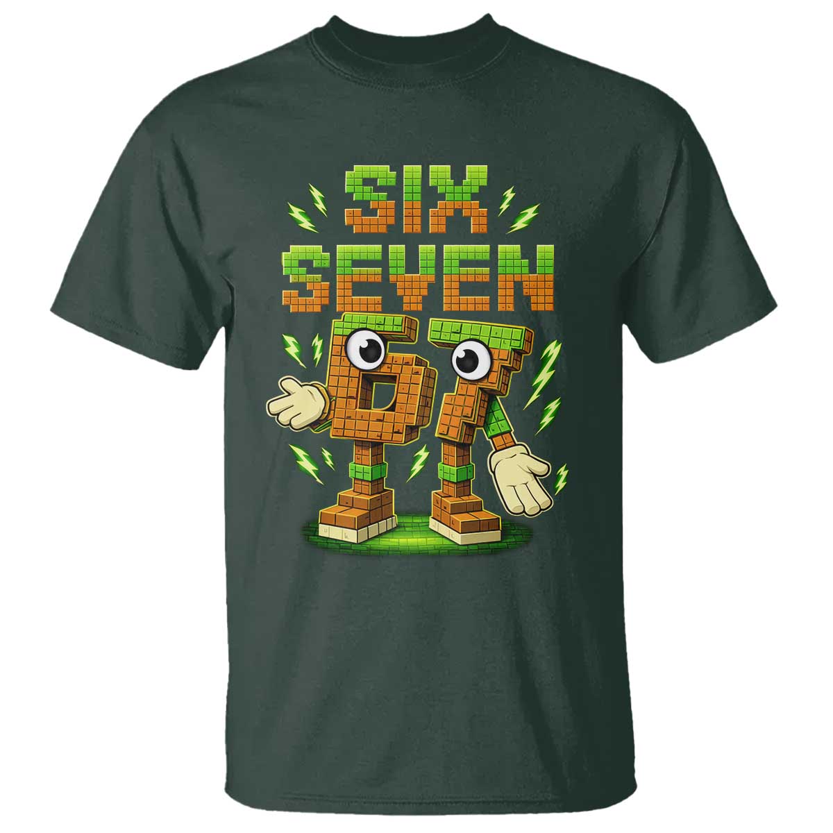 Six Seven Brainrot Italian Funny 67 Kids Gaming Meme T Shirt
