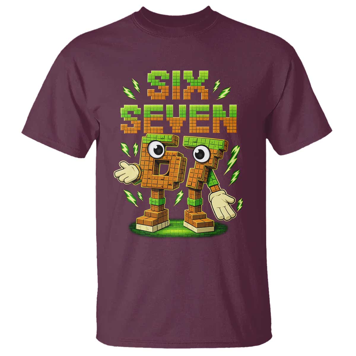 Six Seven Brainrot Italian Funny 67 Kids Gaming Meme T Shirt