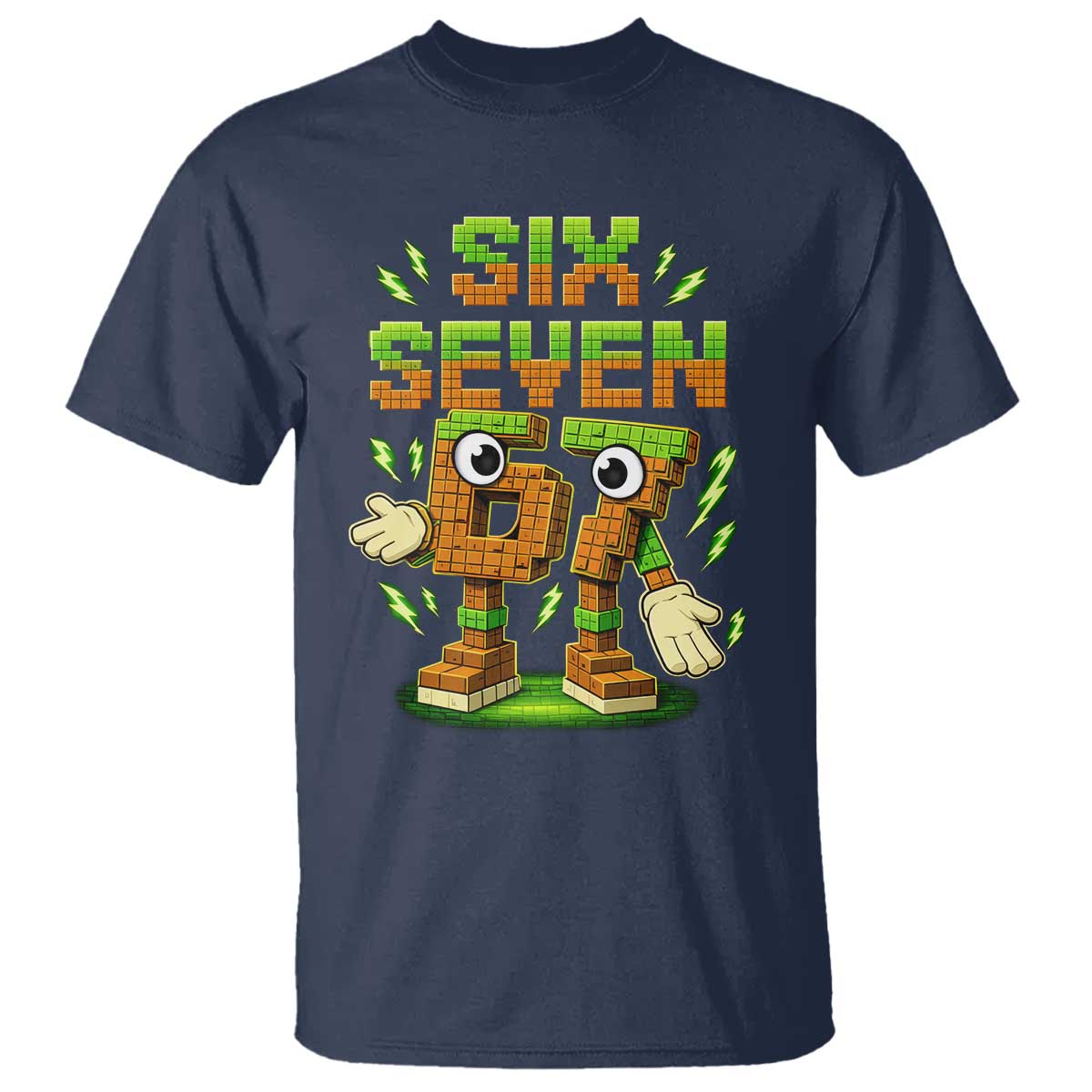 Six Seven Brainrot Italian Funny 67 Kids Gaming Meme T Shirt