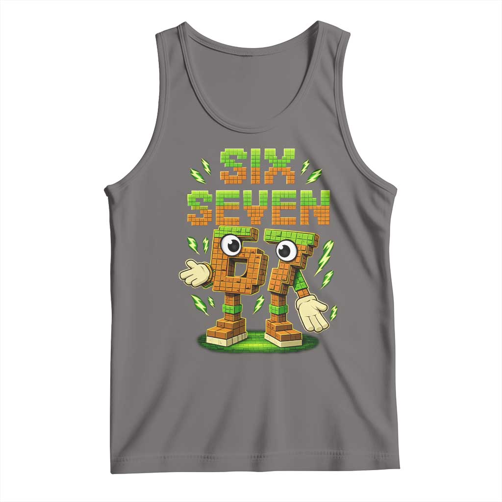Six Seven Brainrot Italian Funny 67 Kids Gaming Meme Tank Top