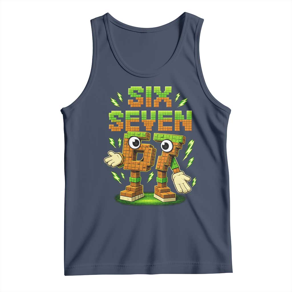 Six Seven Brainrot Italian Funny 67 Kids Gaming Meme Tank Top