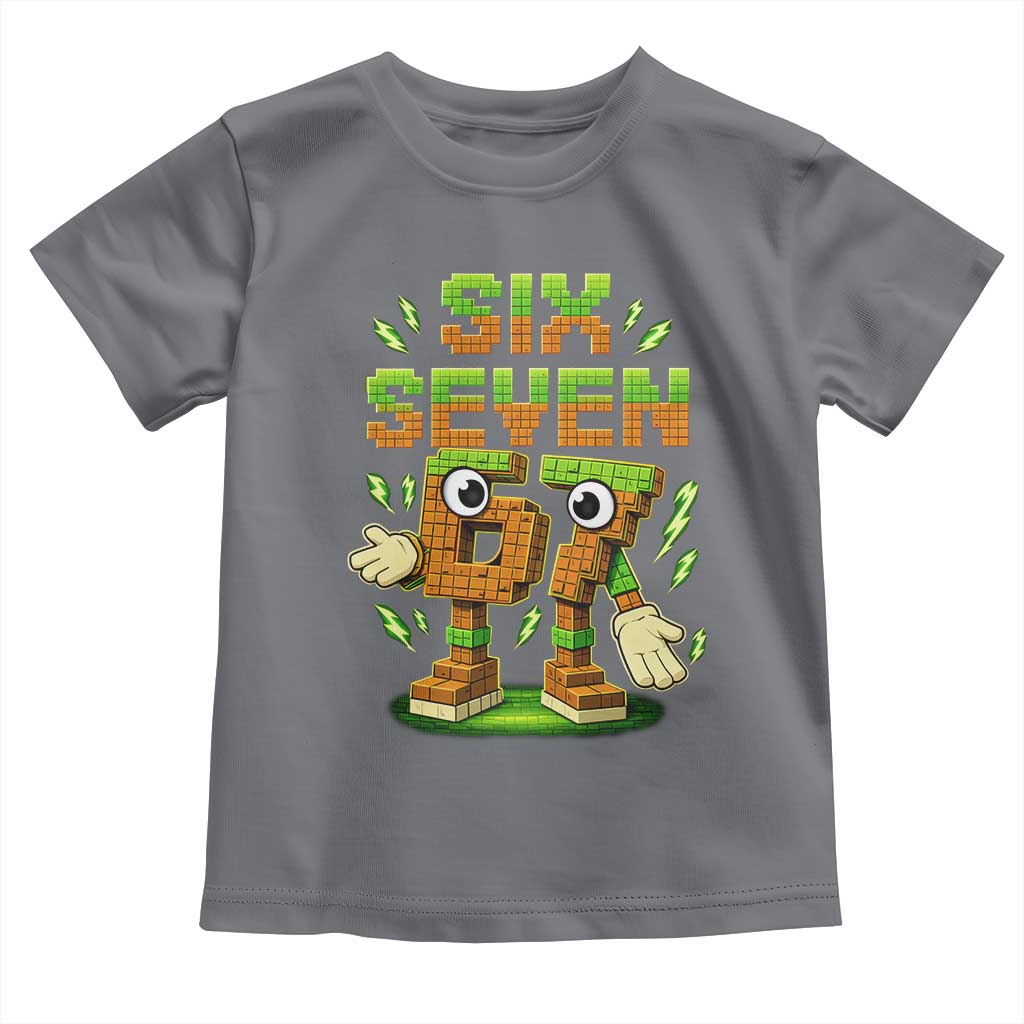 Six Seven Brainrot Italian Funny 67 Kids Gaming Meme Toddler T Shirt