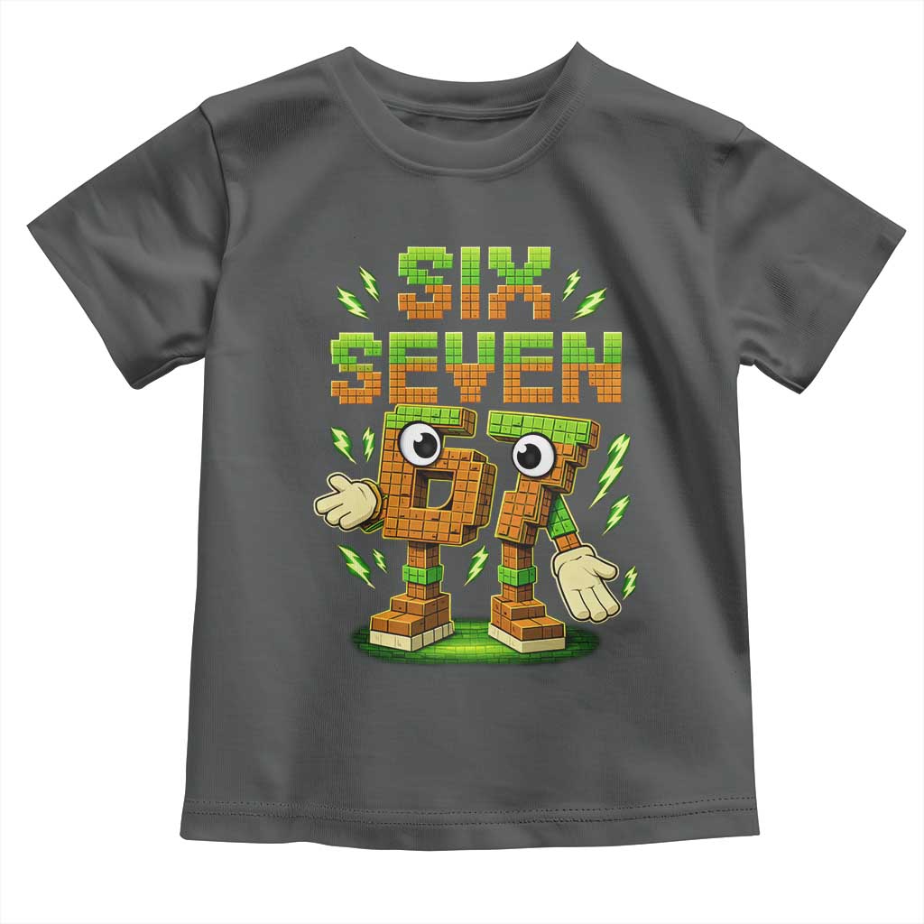Six Seven Brainrot Italian Funny 67 Kids Gaming Meme Toddler T Shirt