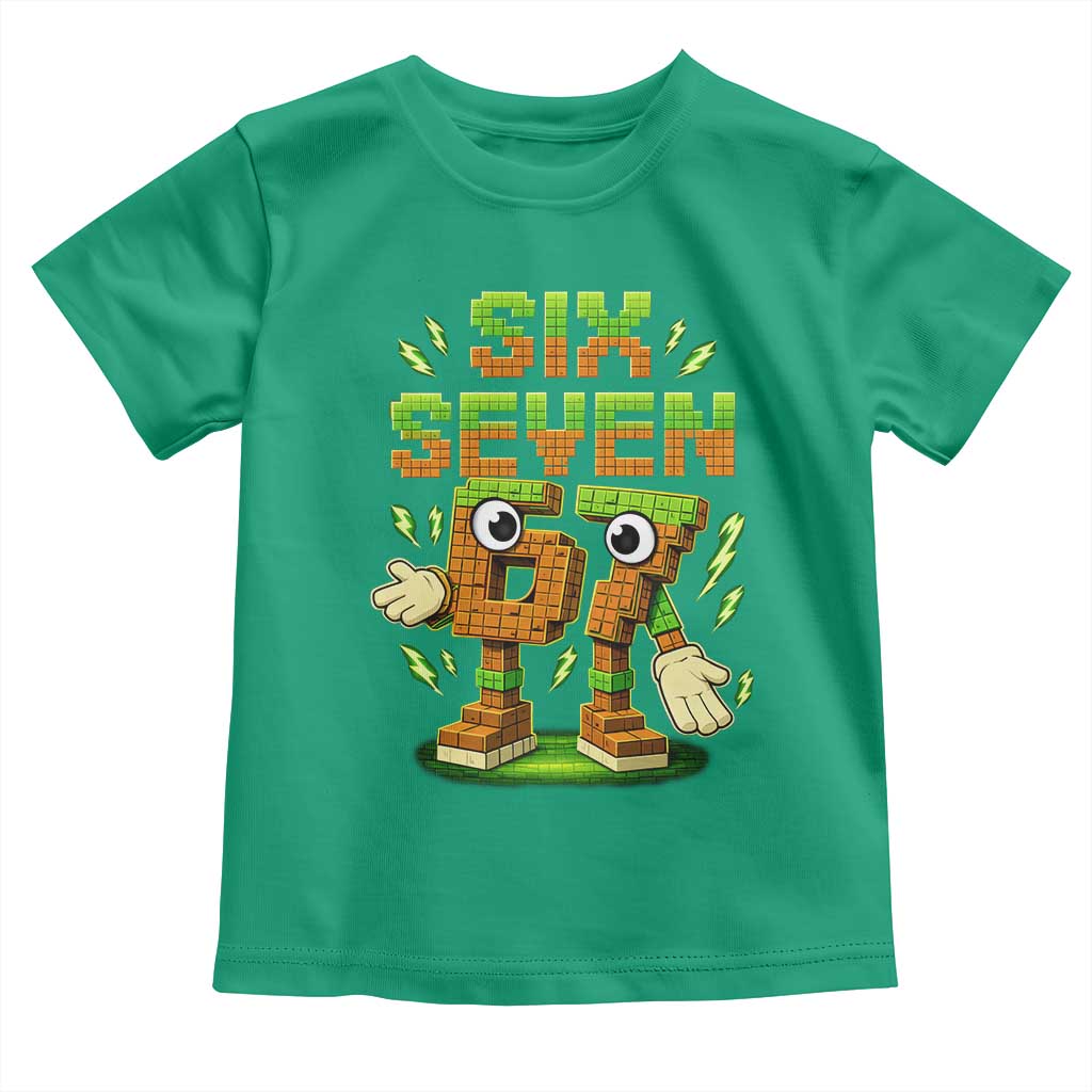 Six Seven Brainrot Italian Funny 67 Kids Gaming Meme Toddler T Shirt
