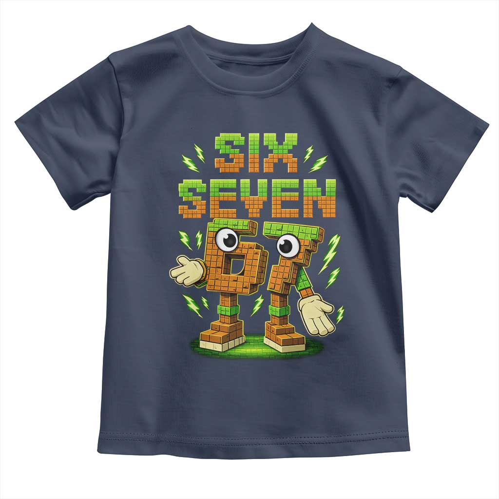 Six Seven Brainrot Italian Funny 67 Kids Gaming Meme Toddler T Shirt