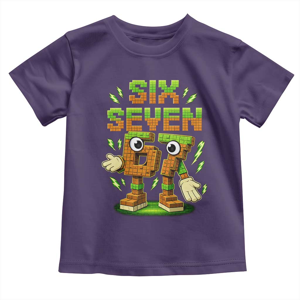 Six Seven Brainrot Italian Funny 67 Kids Gaming Meme Toddler T Shirt