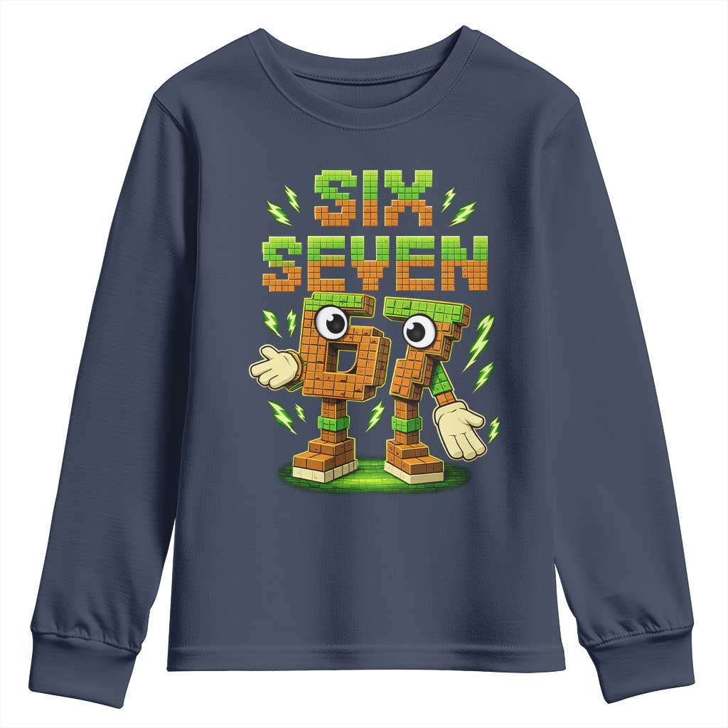 Six Seven Brainrot Italian Funny 67 Kids Gaming Meme Youth Sweatshirt