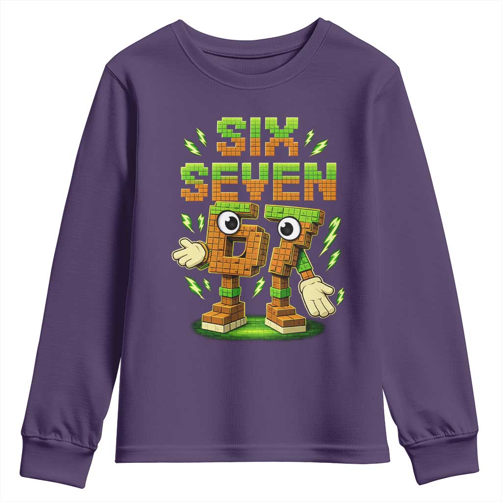 Six Seven Brainrot Italian Funny 67 Kids Gaming Meme Youth Sweatshirt